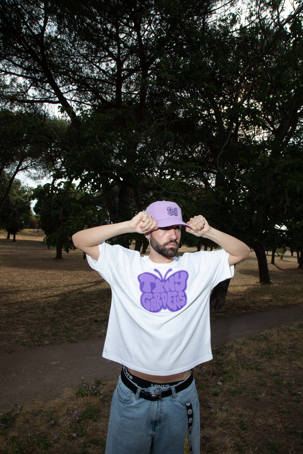 PURPLE BUTTERFLY TEE