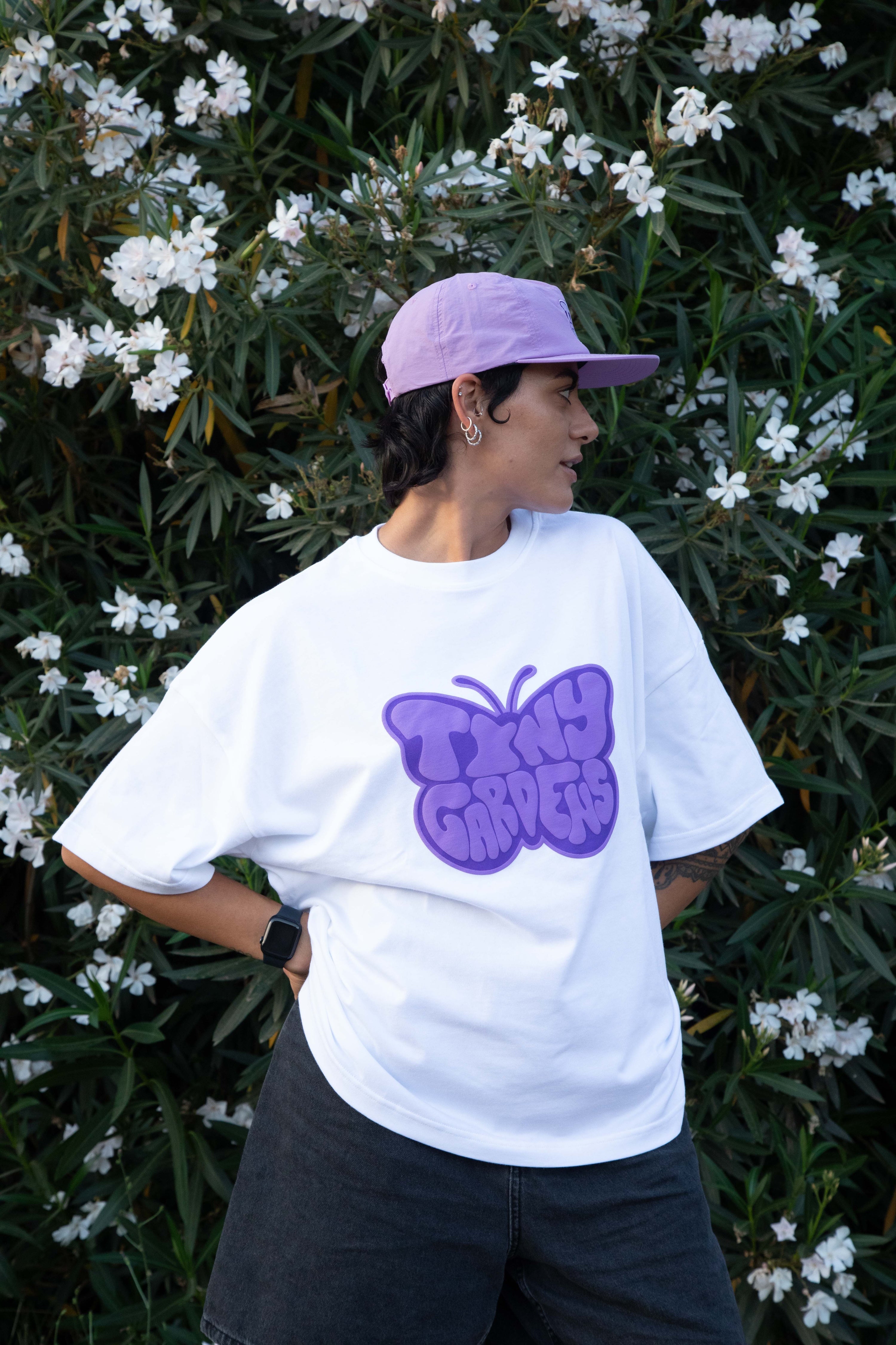 PURPLE BUTTERFLY TEE