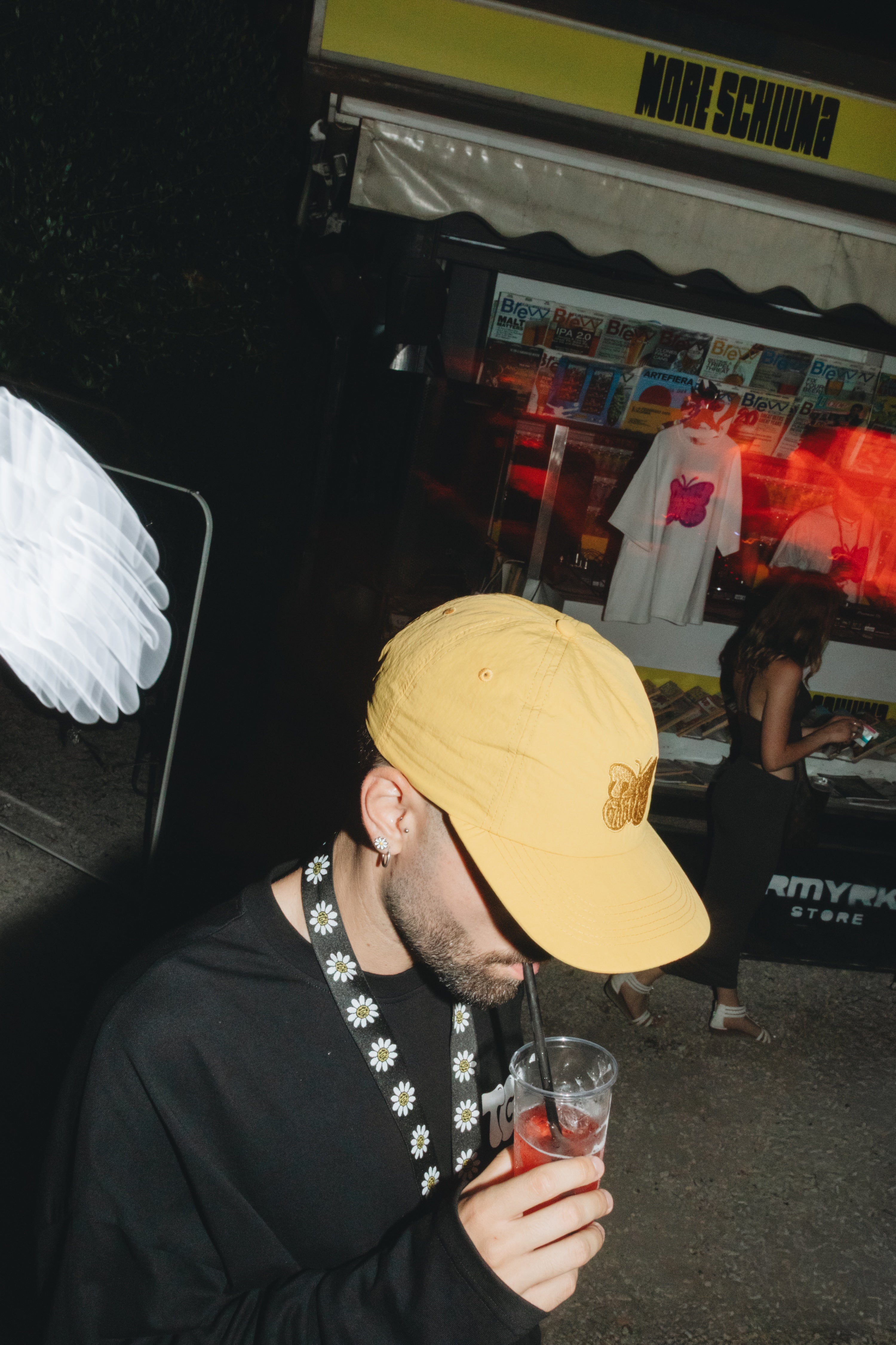 BUTTERFLY YELLOW HAT